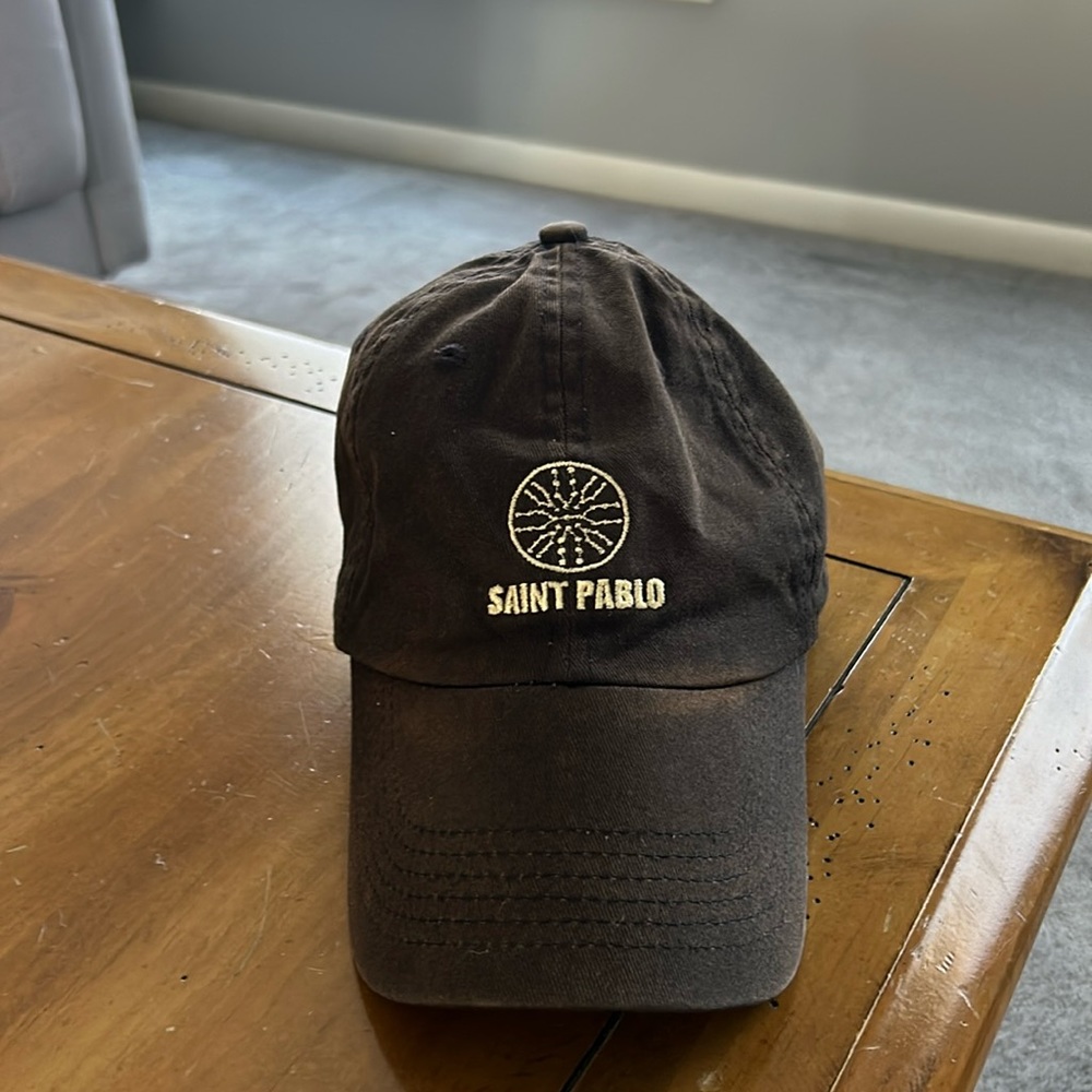 KANYE WEST SAINT PABLO ADJUSTABLE STRAPBACK BASEBALL HAT/CAP, BLACK, MUSIC/SONG